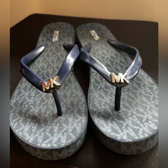 Michael Kors Shoes - Michael Kors Navy Flip Flops